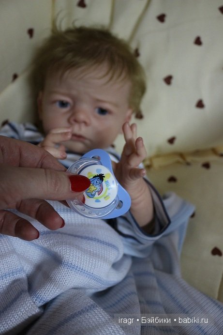 Sandrik кукла реборн из лимитированного молда Karlotta от Karola Wegerich. Мастер Гринистова Ирина