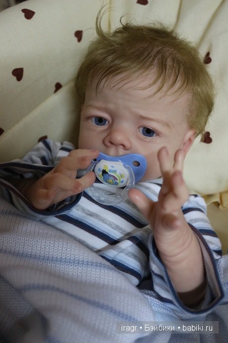 Sandrik кукла реборн из лимитированного молда Karlotta от Karola Wegerich. Мастер Гринистова Ирина