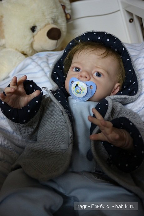 Sandrik кукла реборн из лимитированного молда Karlotta от Karola Wegerich. Мастер Гринистова Ирина