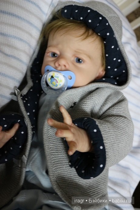 Sandrik кукла реборн из лимитированного молда Karlotta от Karola Wegerich. Мастер Гринистова Ирина