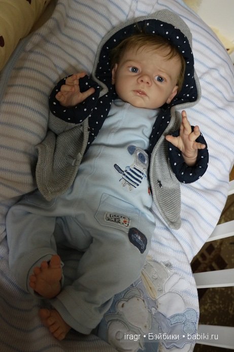 Sandrik кукла реборн из лимитированного молда Karlotta от Karola Wegerich. Мастер Гринистова Ирина