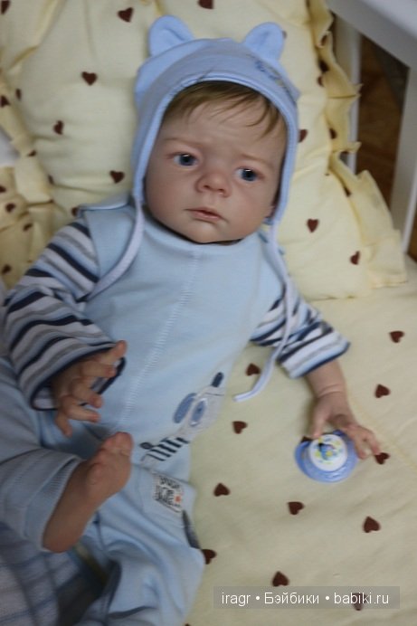 Sandrik кукла реборн из лимитированного молда Karlotta от Karola Wegerich. Мастер Гринистова Ирина