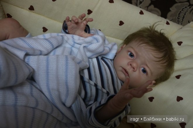 Sandrik кукла реборн из лимитированного молда Karlotta от Karola Wegerich. Мастер Гринистова Ирина