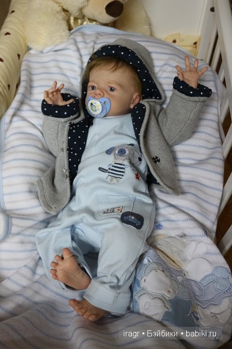 Sandrik кукла реборн из лимитированного молда Karlotta от Karola Wegerich. Мастер Гринистова Ирина