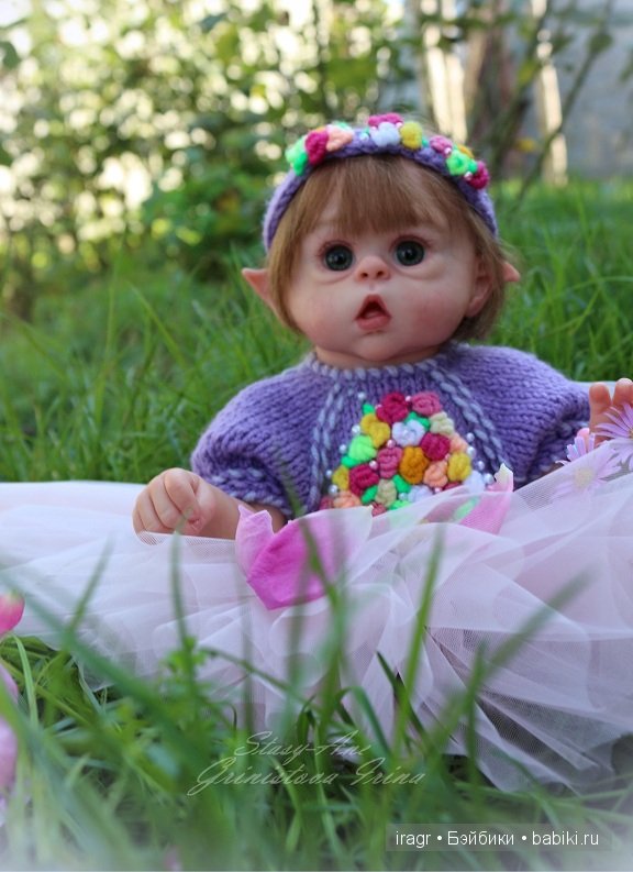 На календаре осень... а в душе бабочки. Эльфеечка Stasy-Ane. Кукла реборн Гринистовой Ирины (фото 4)