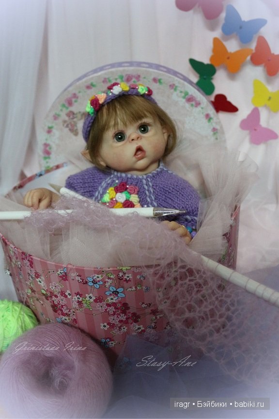 На календаре осень... а в душе бабочки. Эльфеечка Stasy-Ane. Кукла реборн Гринистовой Ирины (фото 10)