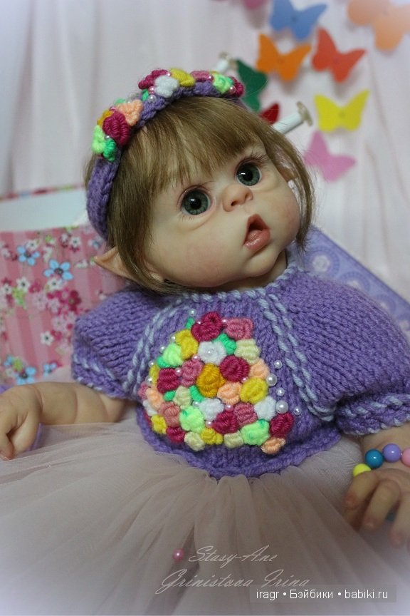 На календаре осень... а в душе бабочки. Эльфеечка Stasy-Ane. Кукла реборн Гринистовой Ирины (фото 7)