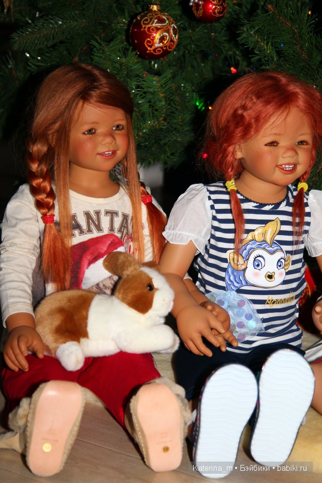 Новый год и мои куколки Annette Himstedt