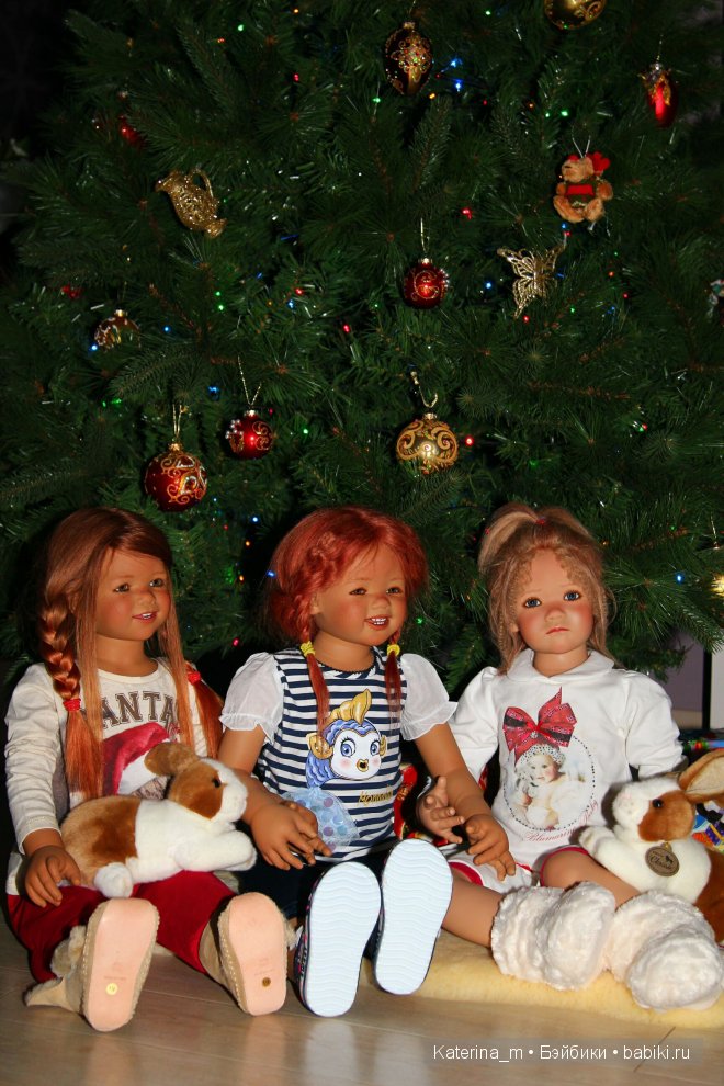Новый год и мои куколки Annette Himstedt