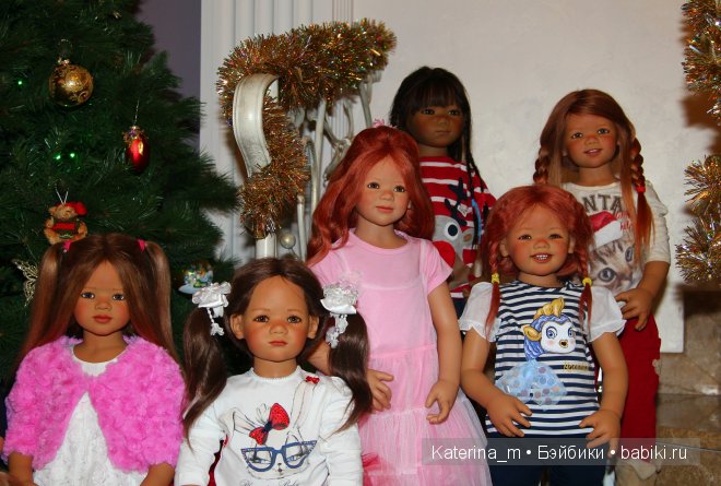 Новый год и мои куколки Annette Himstedt