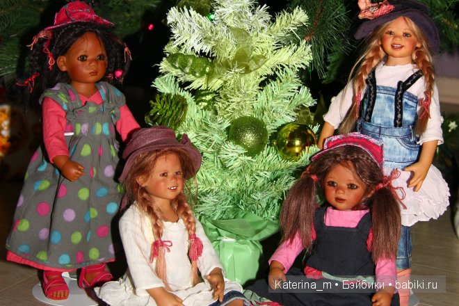 Новый год и мои куколки Annette Himstedt