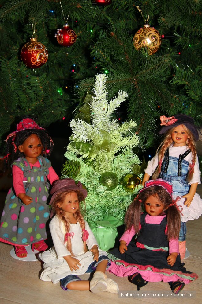 Новый год и мои куколки Annette Himstedt