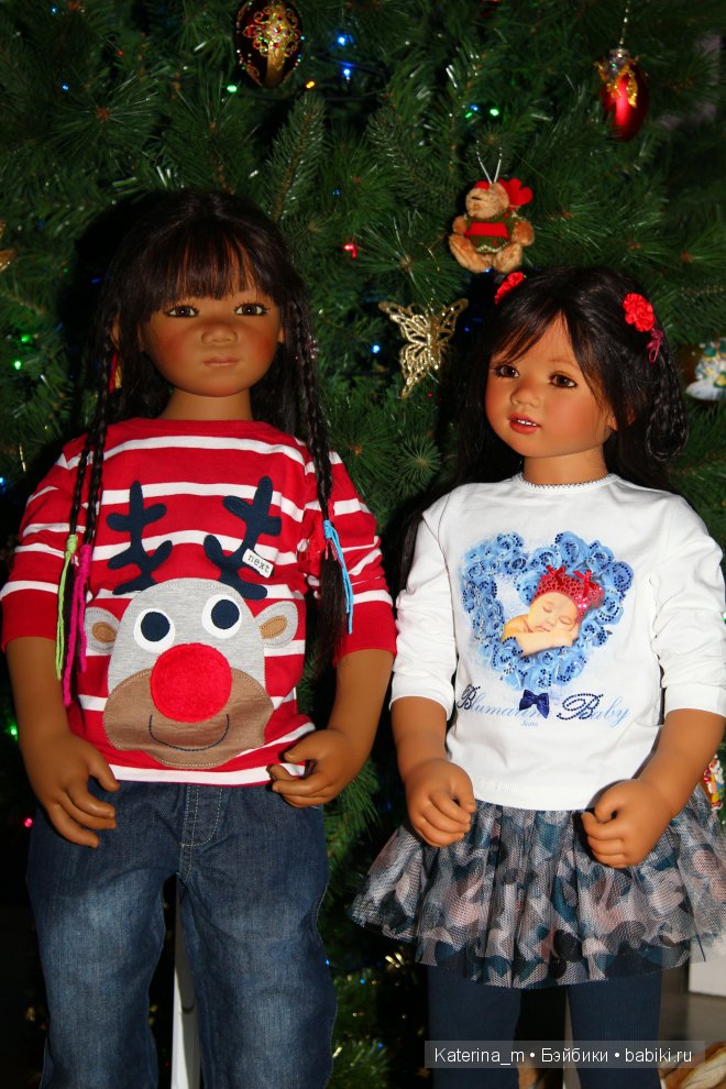 Новый год и мои куколки Annette Himstedt