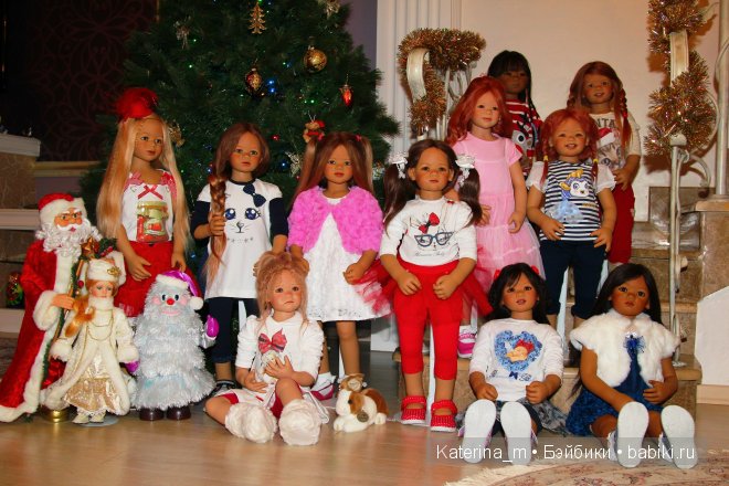 Новый год и мои куколки Annette Himstedt