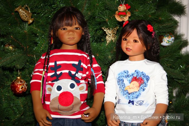 Новый год и мои куколки Annette Himstedt