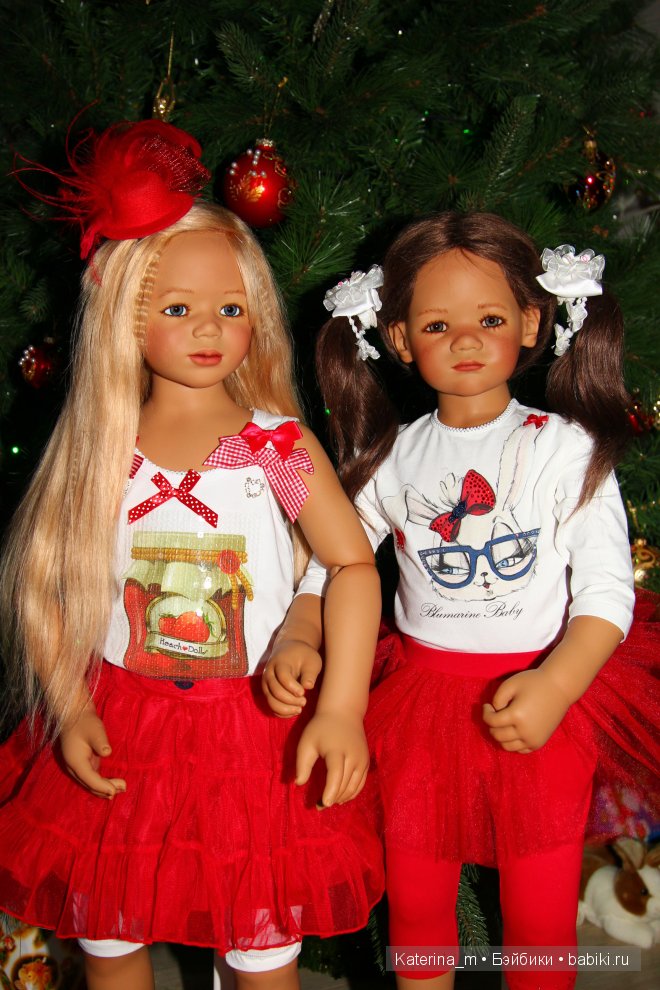 Новый год и мои куколки Annette Himstedt