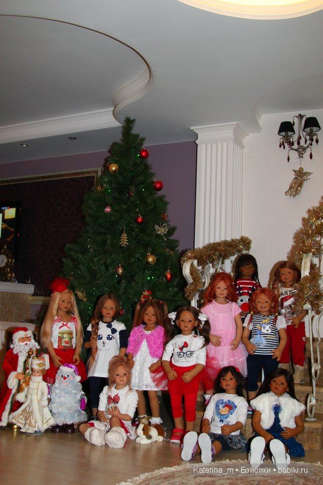 Новый год и мои куколки Annette Himstedt