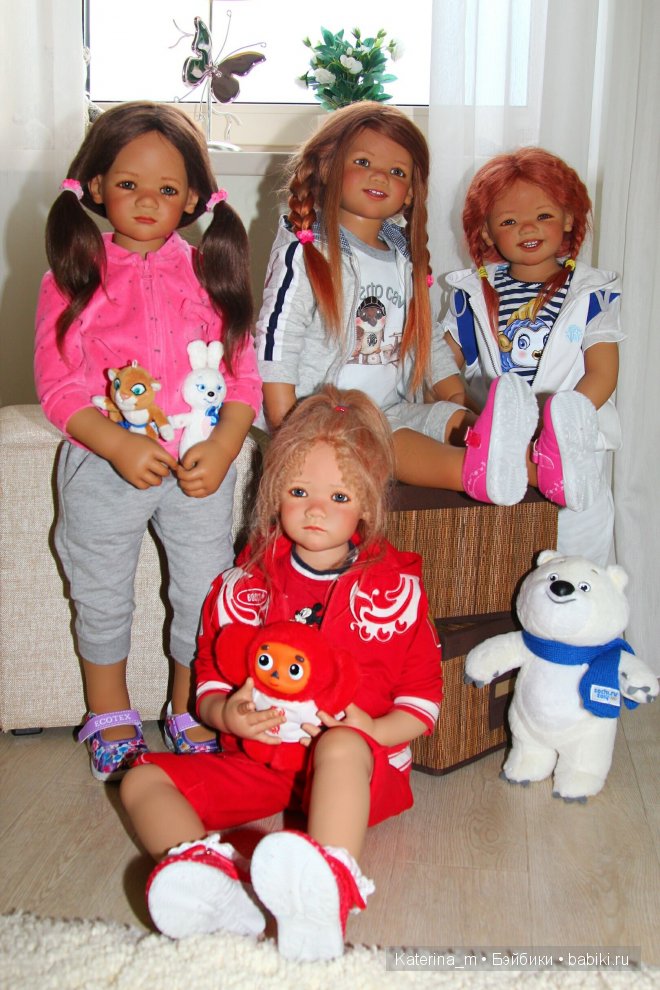 Мои маленькие болельщицы от Annette Himstedt и Олимпиада SOCHI 2014