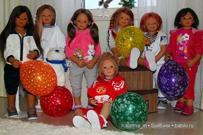 Мои маленькие болельщицы от Annette Himstedt и Олимпиада SOCHI 2014