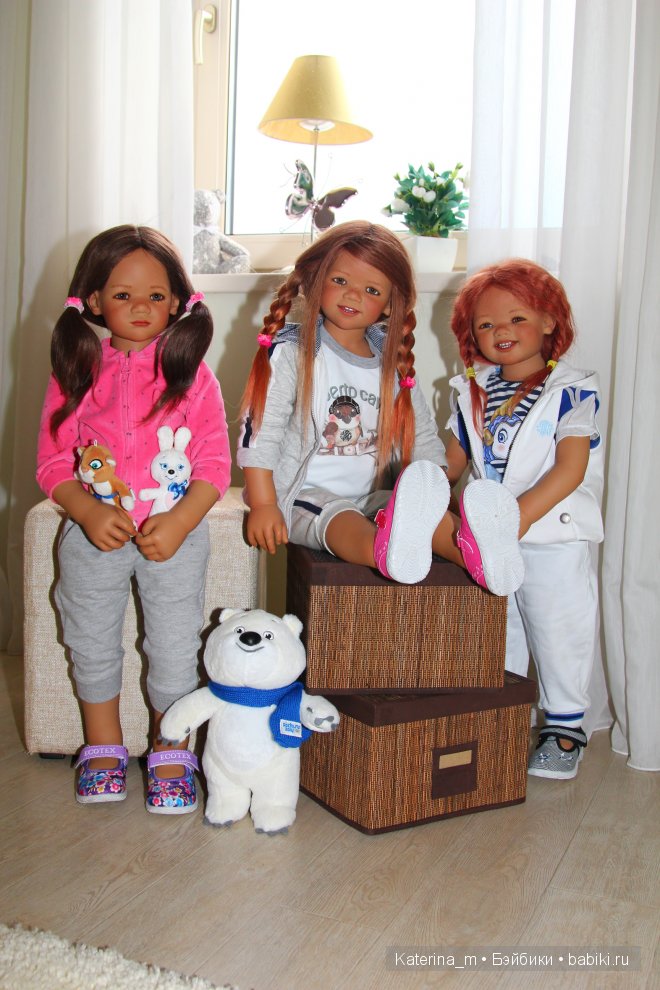 Мои маленькие болельщицы от Annette Himstedt и Олимпиада SOCHI 2014