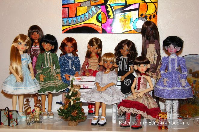 Поздравляем всех с наступающими праздниками! Мои девочки от Kaye Wiggs