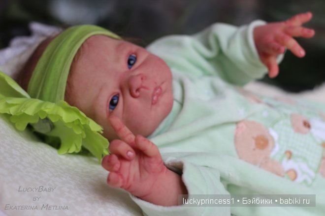 Эмили, девочка с голубыми глазами. Кукла реборн от LuckyBaby by Ekaterina Metlina (фото 7)