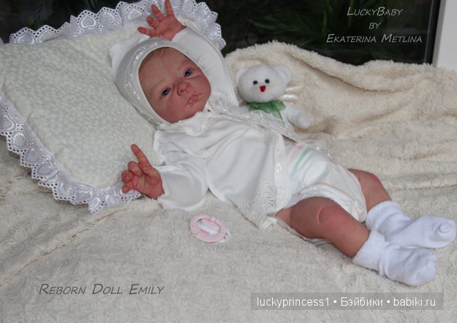 Эмили, девочка с голубыми глазами. Кукла реборн от LuckyBaby by Ekaterina Metlina