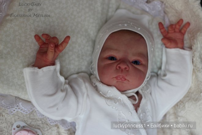 Эмили, девочка с голубыми глазами. Кукла реборн от LuckyBaby by Ekaterina Metlina (фото 10)