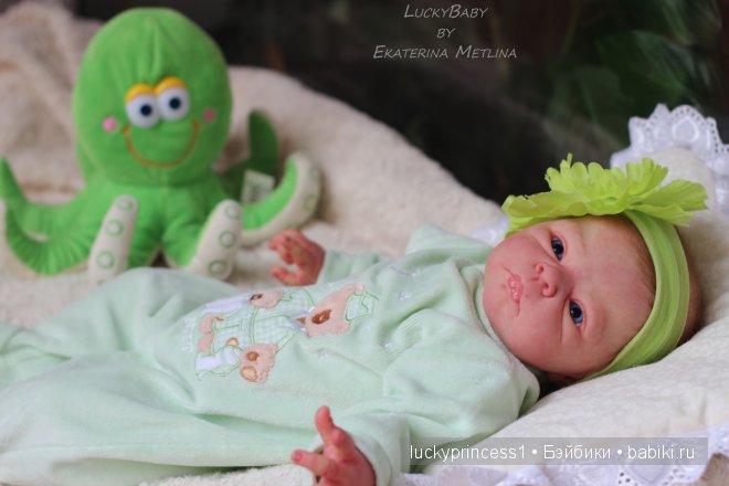 Эмили, девочка с голубыми глазами. Кукла реборн от LuckyBaby by Ekaterina Metlina (фото 4)