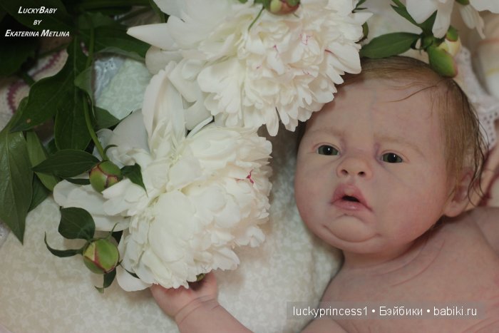 Силикон-виниловая пухляшка Лизок. Кукла реборн Екатерины Метлиной