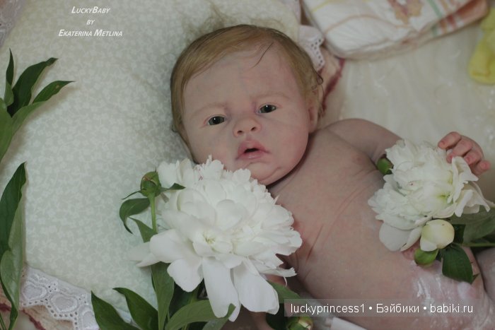 Силикон-виниловая пухляшка Лизок. Кукла реборн Екатерины Метлиной