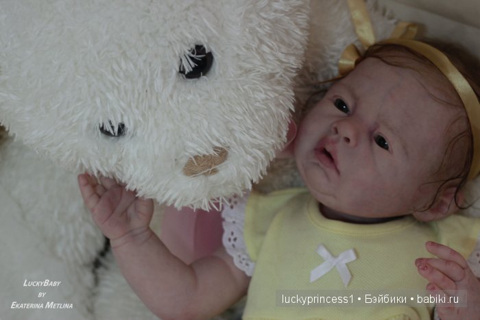 Силикон-виниловая пухляшка Лизок. Кукла реборн Екатерины Метлиной (фото 3)