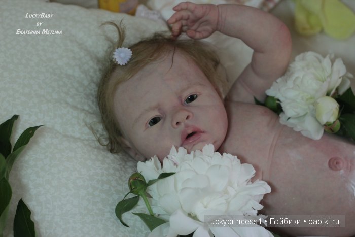 Силикон-виниловая пухляшка Лизок. Кукла реборн Екатерины Метлиной