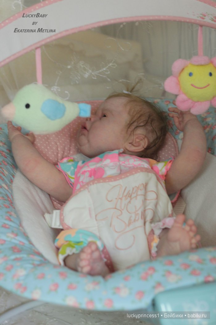 Силикон-виниловая пухляшка Лизок. Кукла реборн Екатерины Метлиной