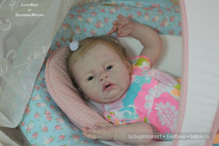 Силикон-виниловая пухляшка Лизок. Кукла реборн Екатерины Метлиной