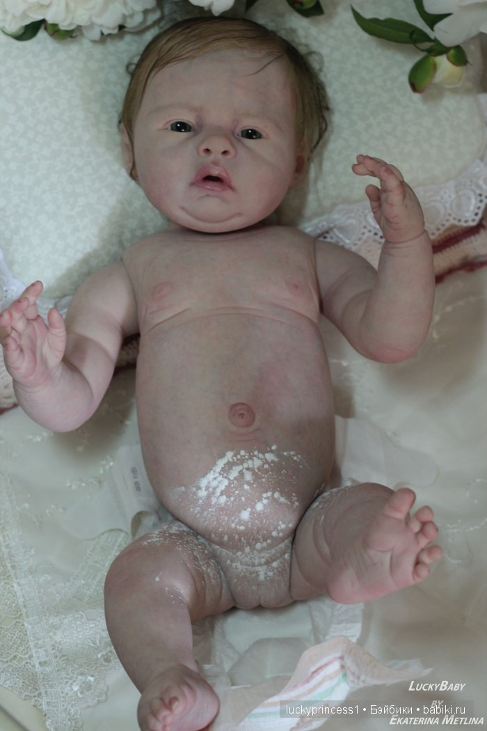 Силикон-виниловая пухляшка Лизок. Кукла реборн Екатерины Метлиной