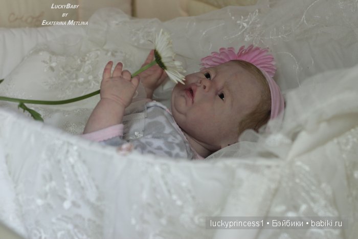 Силикон-виниловая пухляшка Лизок. Кукла реборн Екатерины Метлиной