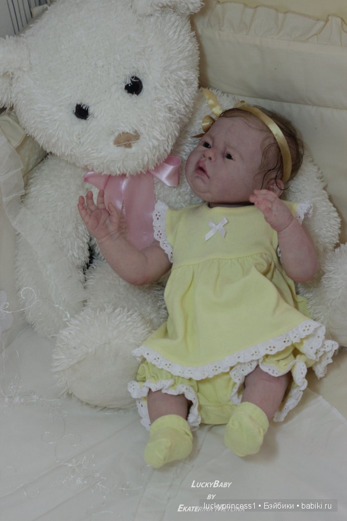 Силикон-виниловая пухляшка Лизок. Кукла реборн Екатерины Метлиной (фото 2)