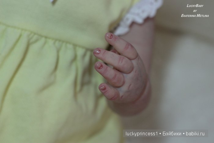 Силикон-виниловая пухляшка Лизок. Кукла реборн Екатерины Метлиной (фото 7)