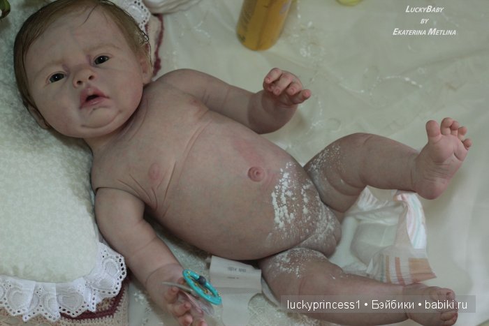 Силикон-виниловая пухляшка Лизок. Кукла реборн Екатерины Метлиной