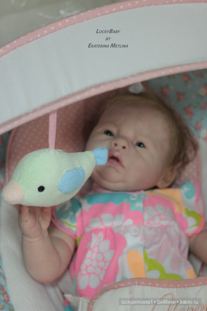 Силикон-виниловая пухляшка Лизок. Кукла реборн Екатерины Метлиной