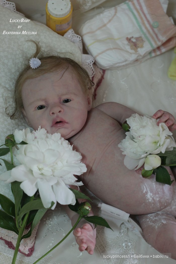 Силикон-виниловая пухляшка Лизок. Кукла реборн Екатерины Метлиной