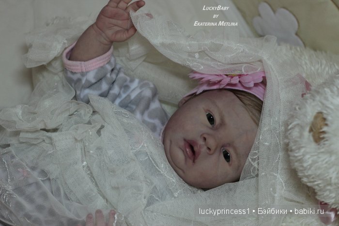 Силикон-виниловая пухляшка Лизок. Кукла реборн Екатерины Метлиной