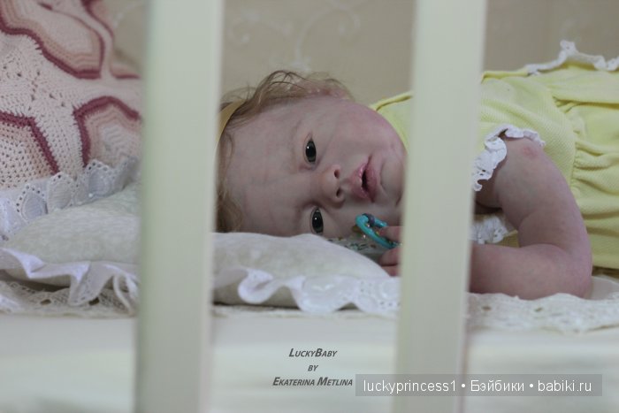 Силикон-виниловая пухляшка Лизок. Кукла реборн Екатерины Метлиной (фото 9)