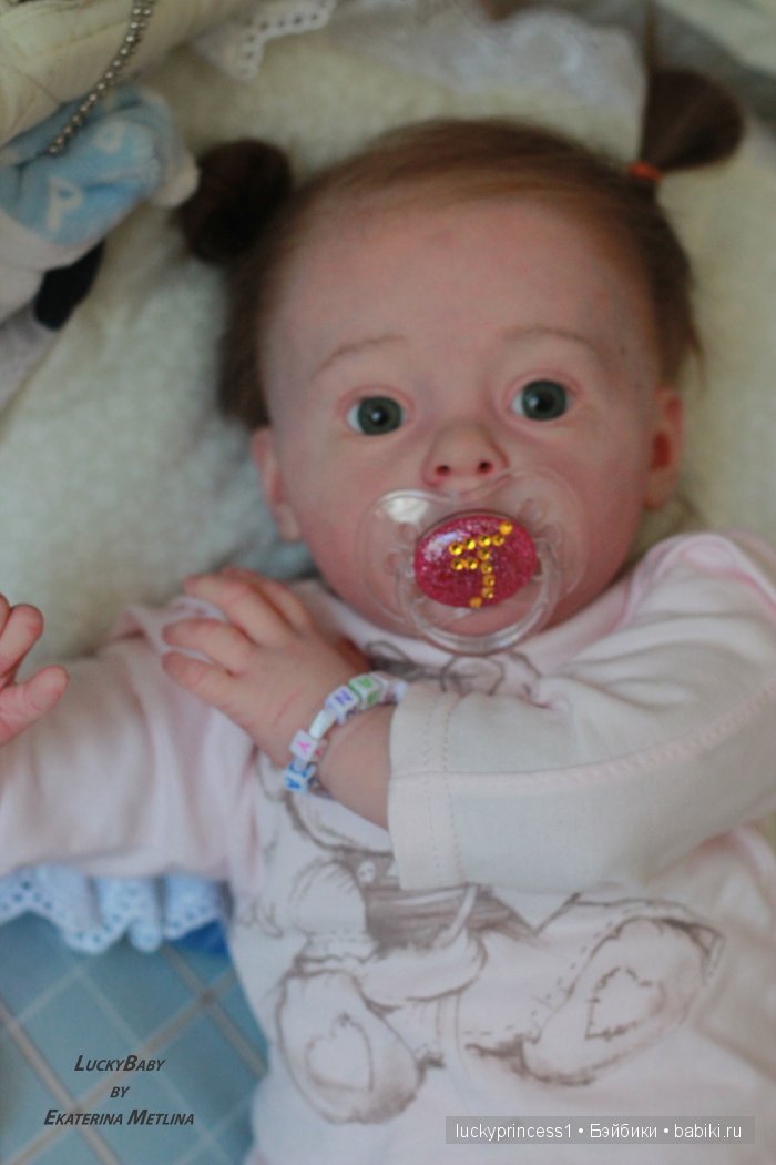 Кукла реборн Танечка, мы до прошили волосики