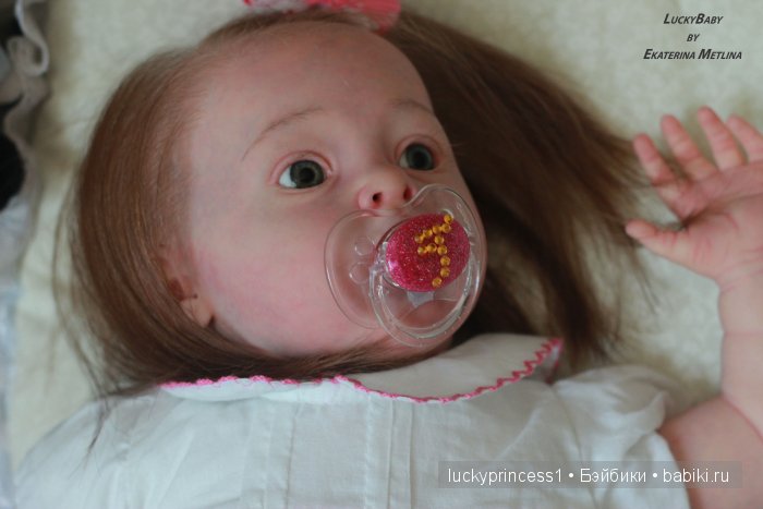 Кукла реборн Танечка, мы до прошили волосики