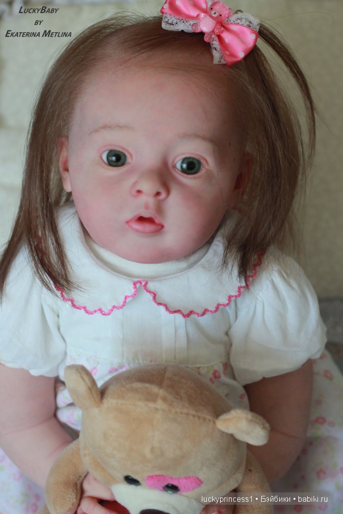Кукла реборн Танечка, мы до прошили волосики