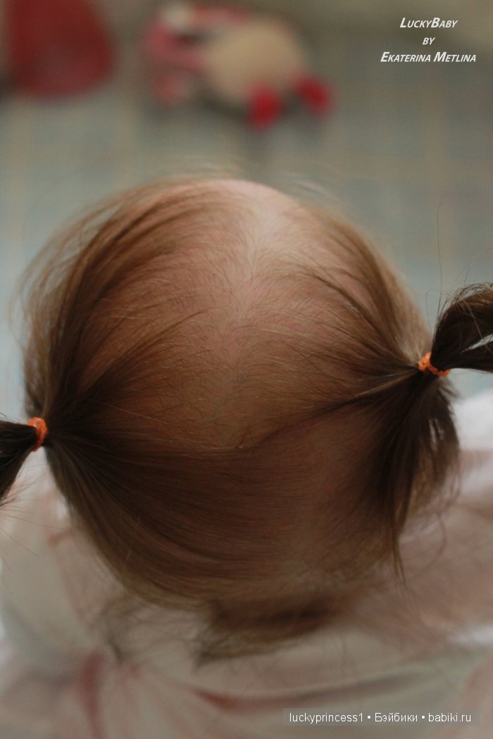 Кукла реборн Танечка, мы до прошили волосики