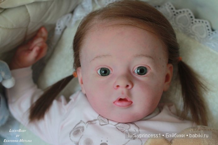 Кукла реборн Танечка, мы до прошили волосики