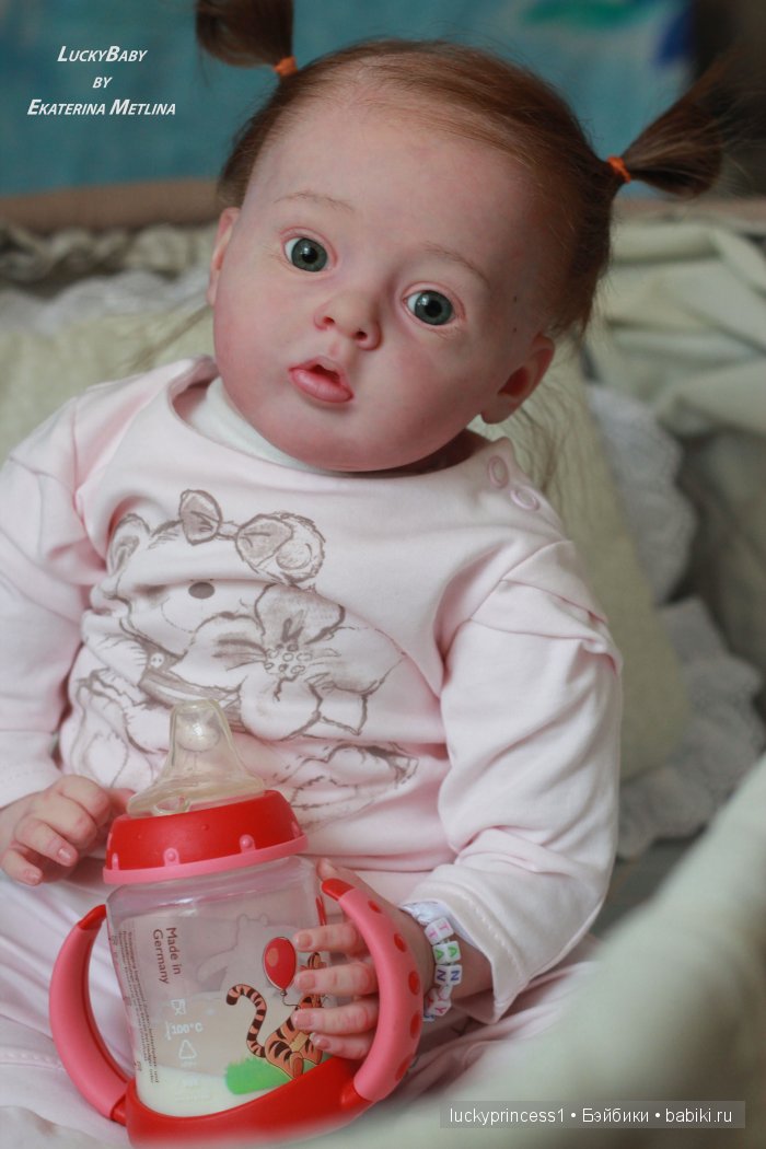 Кукла реборн Танечка, мы до прошили волосики